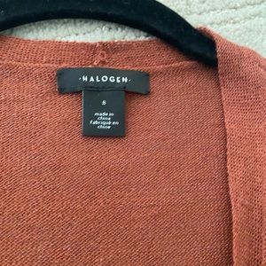 Burnt Sienna Orange Cardigan